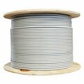 Swe-Tech 3C Cat6a Gray Copper Ethernet Cable, 10 Gigabit Stranded, UTP, POE Compliant, 500Mhz, 24 AWG, Spool, 1000ft FWT13X6-021MH